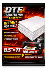 DTF Premium Instant Hot Peel Film – All Sizes