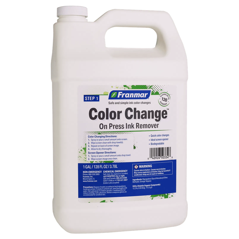 Franmar® Ink Remover - On-Press – Fast - Color Changes