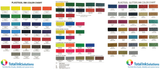Total Ink Stock Color Chart - Screen Printed Swatches