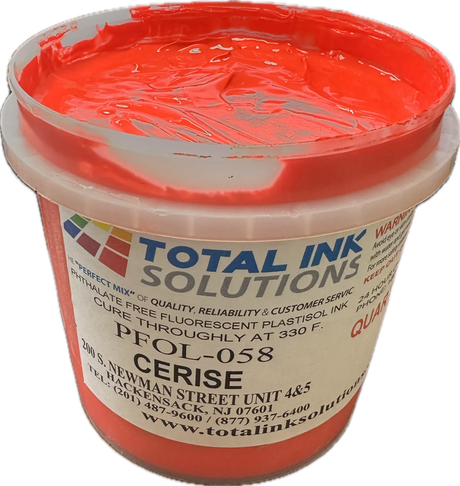 Fluorescent Plastisol Ink printed on a light garment