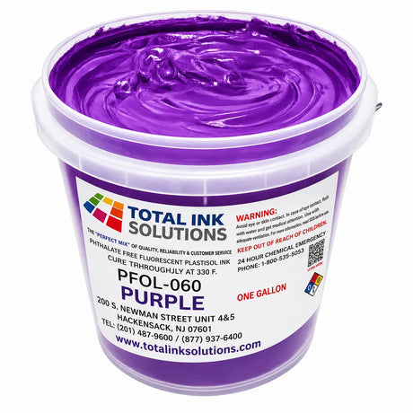 Fluorescent Plastisol Ink gallon container with product label