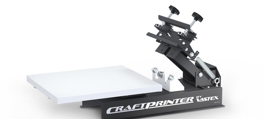 Vastex V-10 CraftPrinter – Compact & Versatile Screen Printing Press