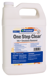 Franmar One Step Clear Ink + Emulsion Remover - 1 Gallon