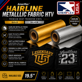 Ameriflex™ Hairline Metallic Fabric – 19.25" Gold & Silver Heat Transfer Vinyl