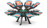 Vastex V-2000HD 8-station manual screen printing press