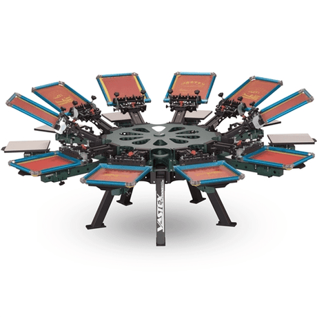 Vastex V-2000HD 10x10 Premium screen printing press
