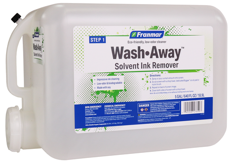 Franmar Wash-Away Solvent Ink Remover - 5 Gallon