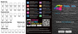 Total Ink Stock Color Chart - Screen Printed Swatches