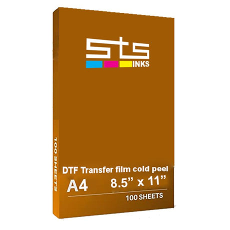 STS DTF Transfer Film A4 cold peel sheets