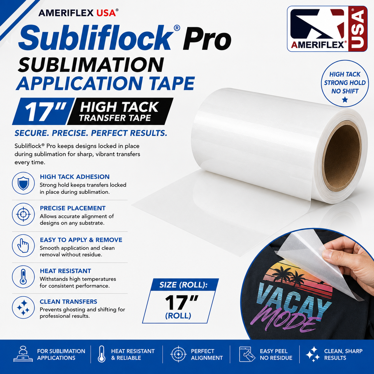 Subliflock® Pro Sublimation Application Tape – 17"