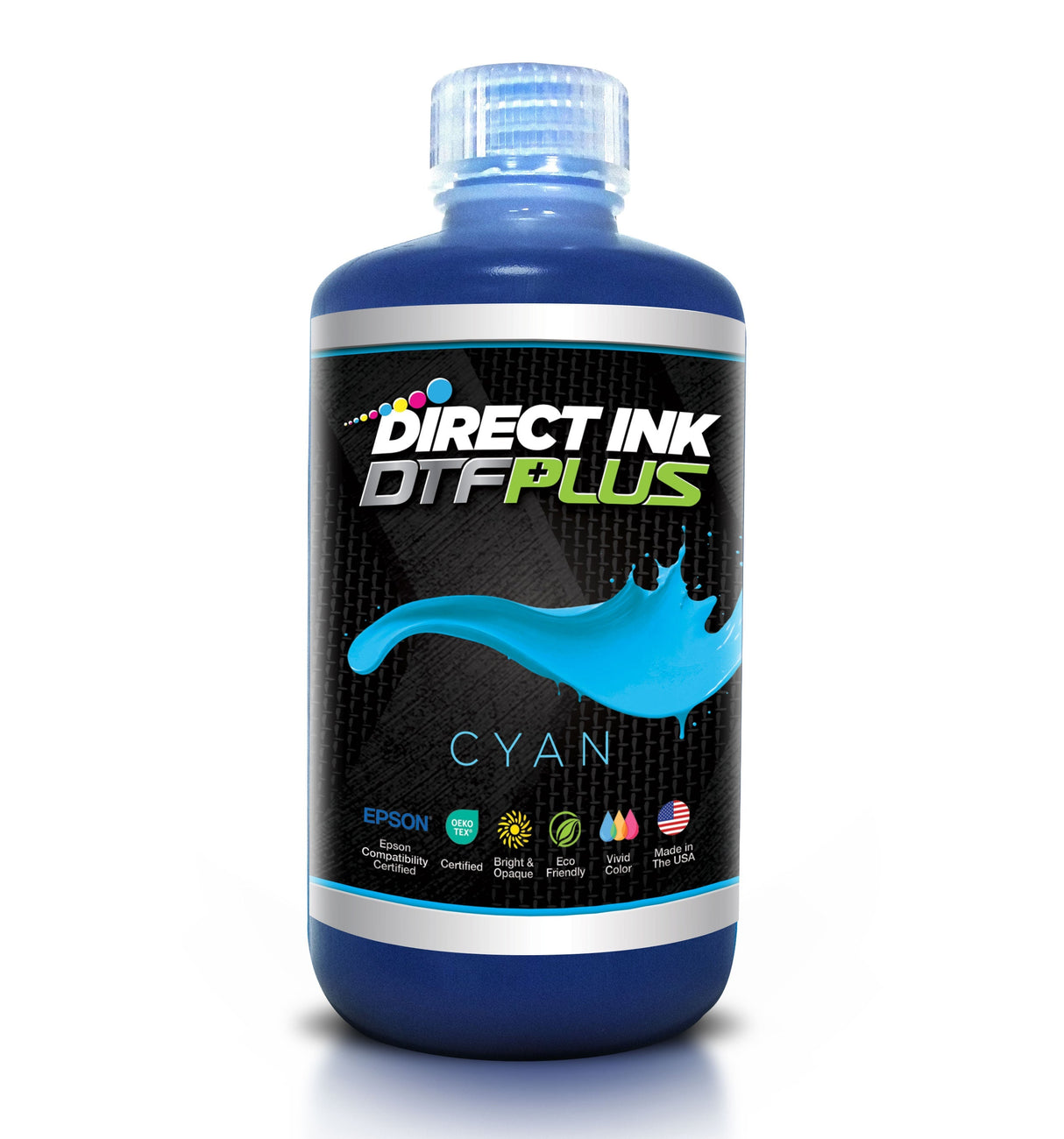 DTF Plus Cyan ink detail