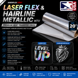 Ameriflex Laser Flex & Hairline Metallic HTV – 20"