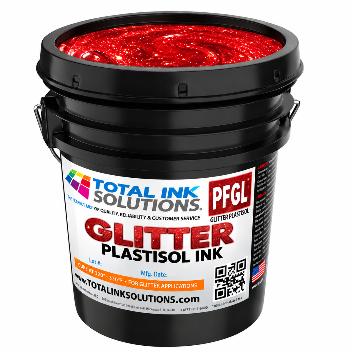 Glitter Plastisol Ink – 33 Colors – Cotton, Polyester
