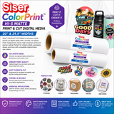 Siser® ColorPrint™ HI-5 Matte Print & Cut Digital Media – 20" & 29.5"
