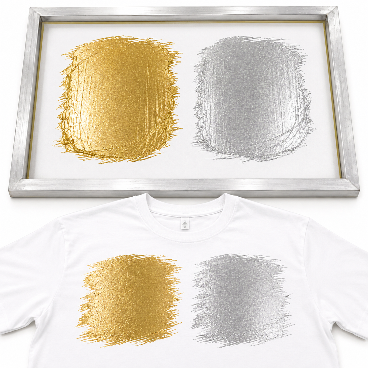 Metallic Plastisol Ink – 12 Colors – Gold, Silver, Copper & Black