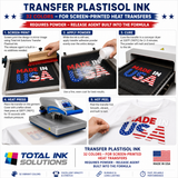 Transfer Plastisol Ink – 32 Colors – For Screen-Printed Heat Transfers